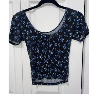 Floral crop top.